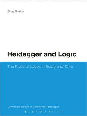 cover image of Heidegger and Logic